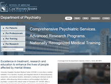 Tablet Screenshot of cwrupsychiatry.org